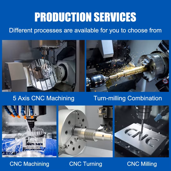 Servicio de mecanizado CNC de piezas CNC de aluminio de servicio de precisión de torno de mecanizado de latón de fresado personalizado